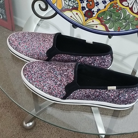 Keds Shoes - Kate Spade Glitter Keds, size 8. Like new!